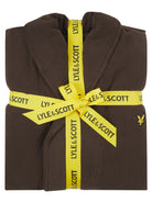 Lyle & Scott Lucas Towelling Dressing Gown Brown - Image 3