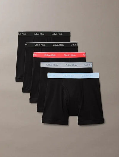 Calvin Klein 5 Pack Boxer Briefs – Cotton Classics 100% Cotton Underwear