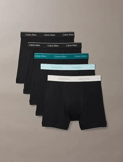 Calvin Klein Cotton Classics Boxer Briefs 5 Pack – Pure Cotton Comfort with Fly