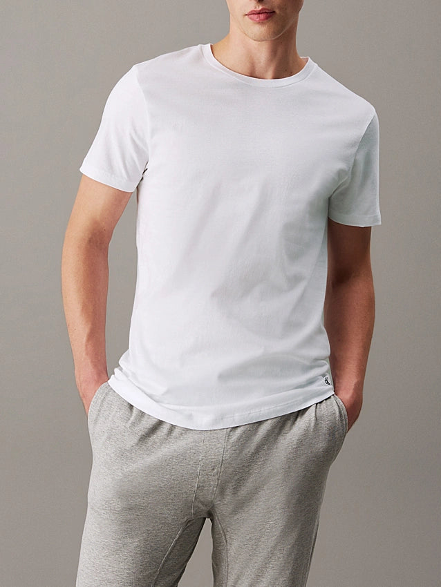 Calvin Klein Loungewear 3 Pack T-Shirts, 100 % Cotton - White