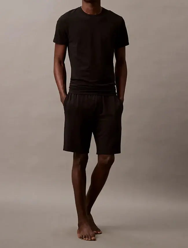 Calvin Klein 3 Pack Lounge Crew Neck T-Shirts - Black