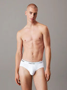 Calvin Klein 3 Pack Icon Cotton Stretch Briefs - White