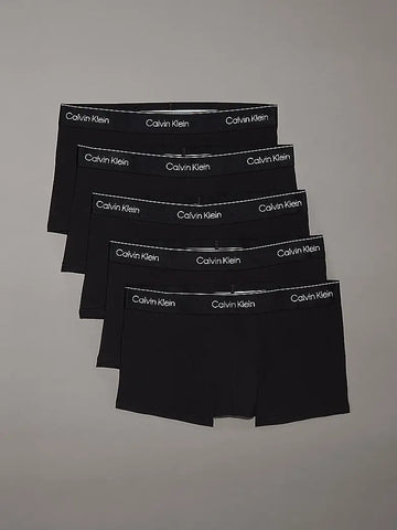Calvin Klein 5 Pack Low Rise Trunks – Icon Cotton Stretch Multipack