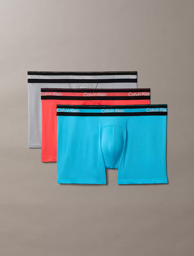 Calvin Klein 3 Pack Icon Active Mesh Trunks – Breathable Micro Mesh Jersey