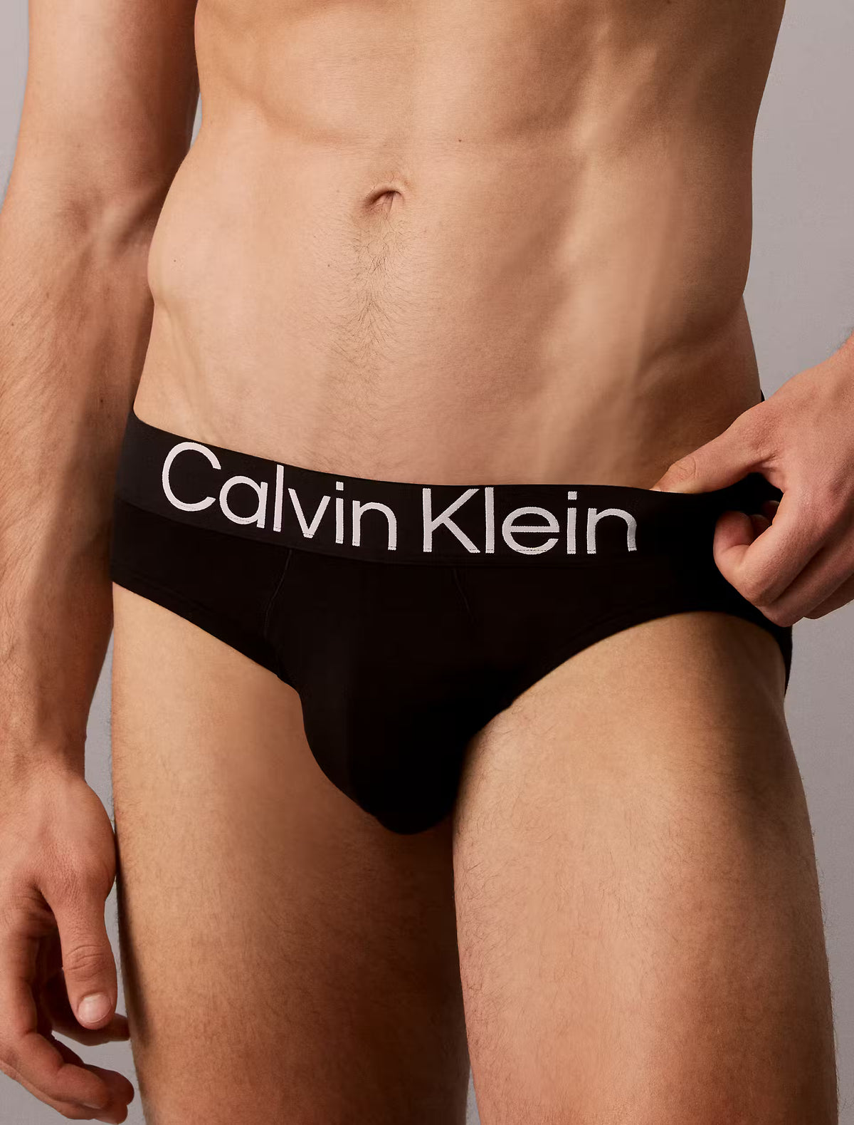 Calvin Klein Ultra Soft Lyocell 3 Pack Hip Briefs Black UB1 – detail