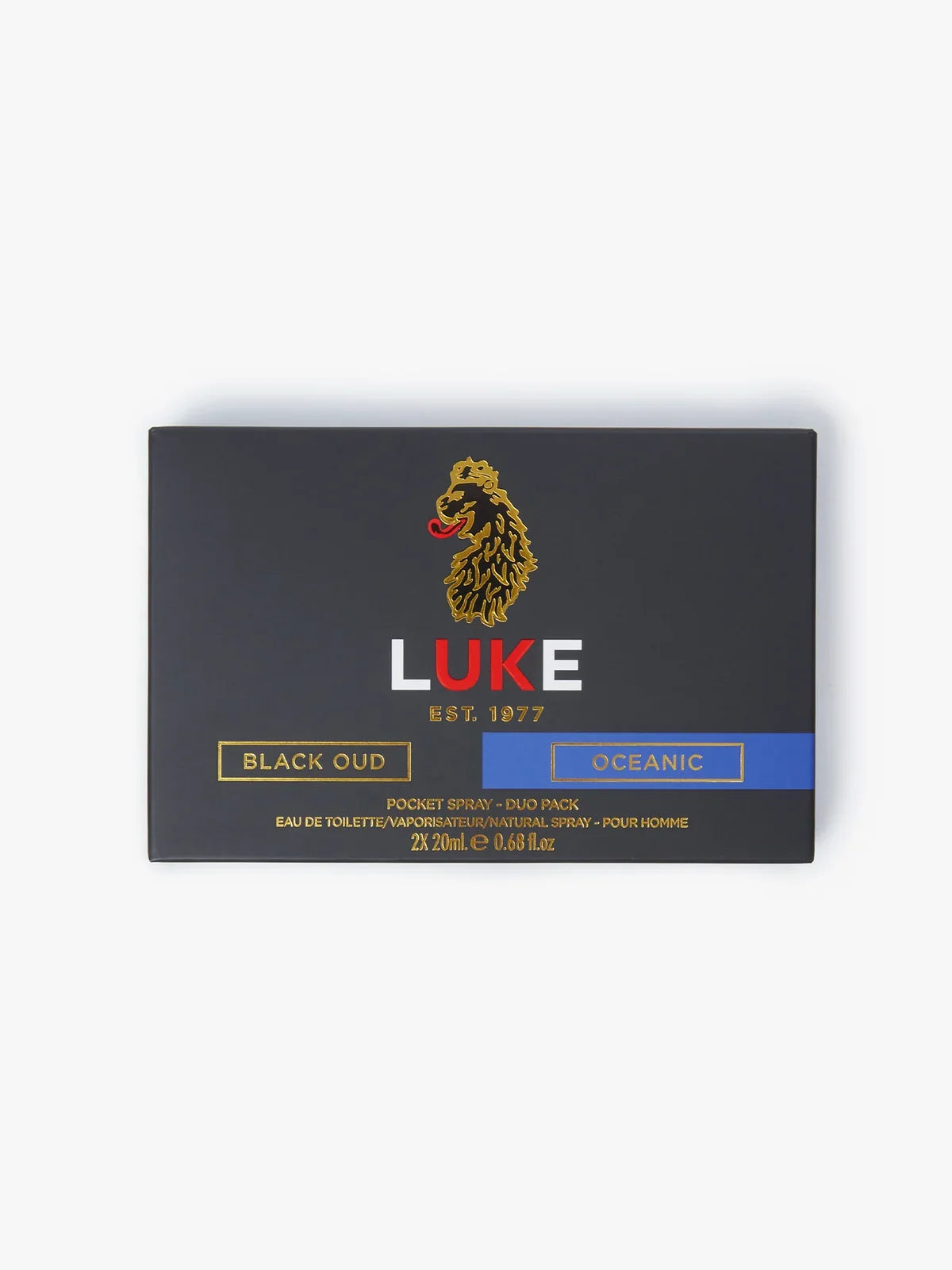 LUKE Pocket Spray 2 Pack Black Oud and Oceanic, 2 x 20ml