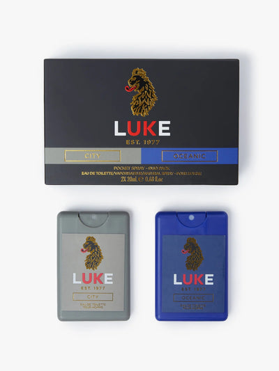 LUKE Pocket Spray 2 Pack – Men's Fragrance Duo, 2 x 20ml