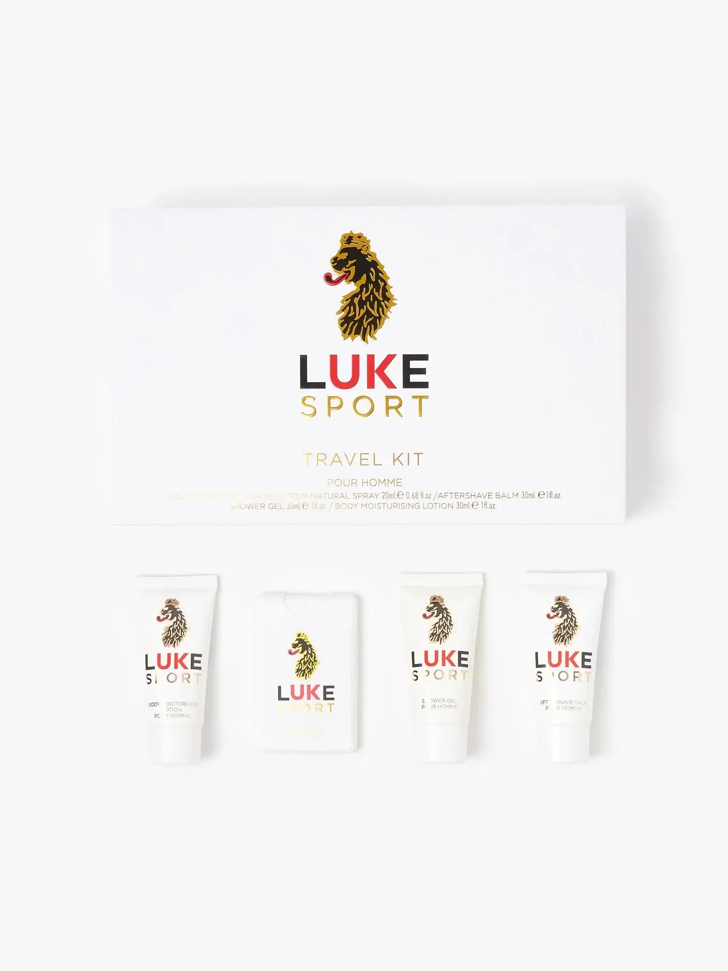 LUKE Sport 4-Piece Travel Set | Men’s Grooming & Fragrance Kit