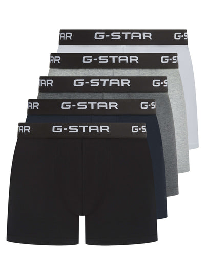 G-Star Men’s 5 Pack Cotton Stretch Trunks – Multi