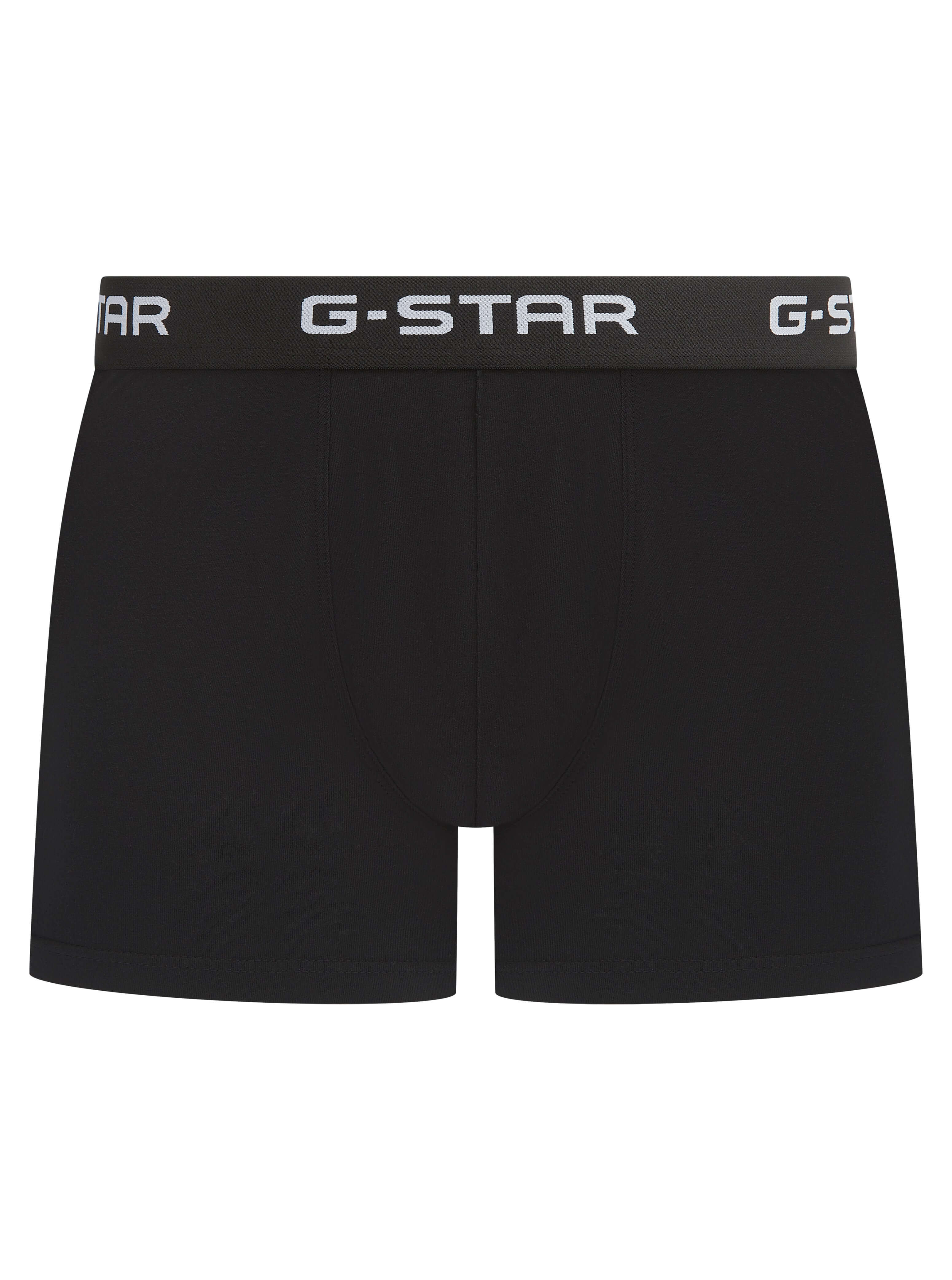 G-Star Men’s 5 Pack Cotton Stretch Trunks – Black, Navy, White & Grey