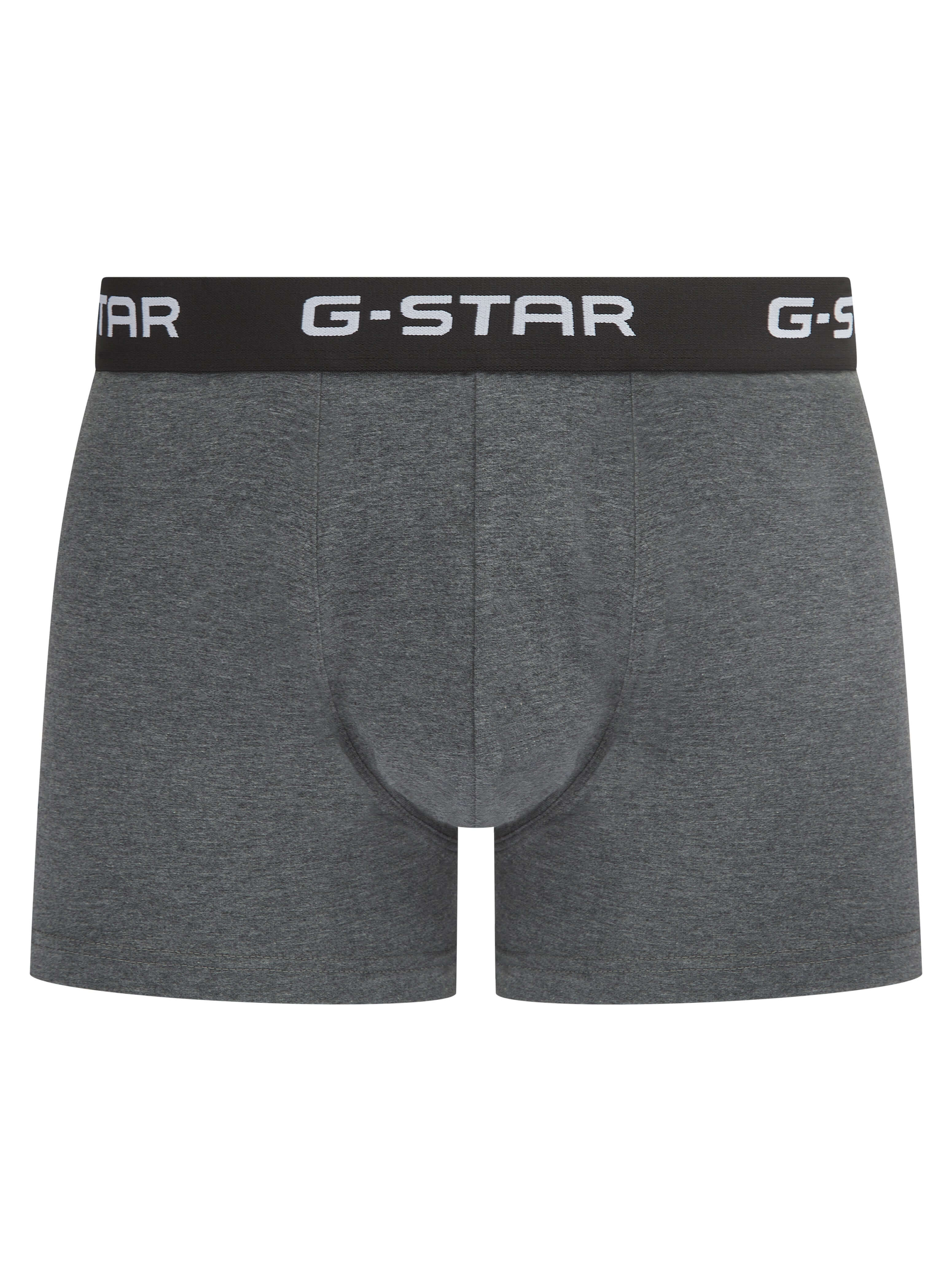 G-Star Men’s 5 Pack Cotton Stretch Trunks – Black, Navy, White & Grey