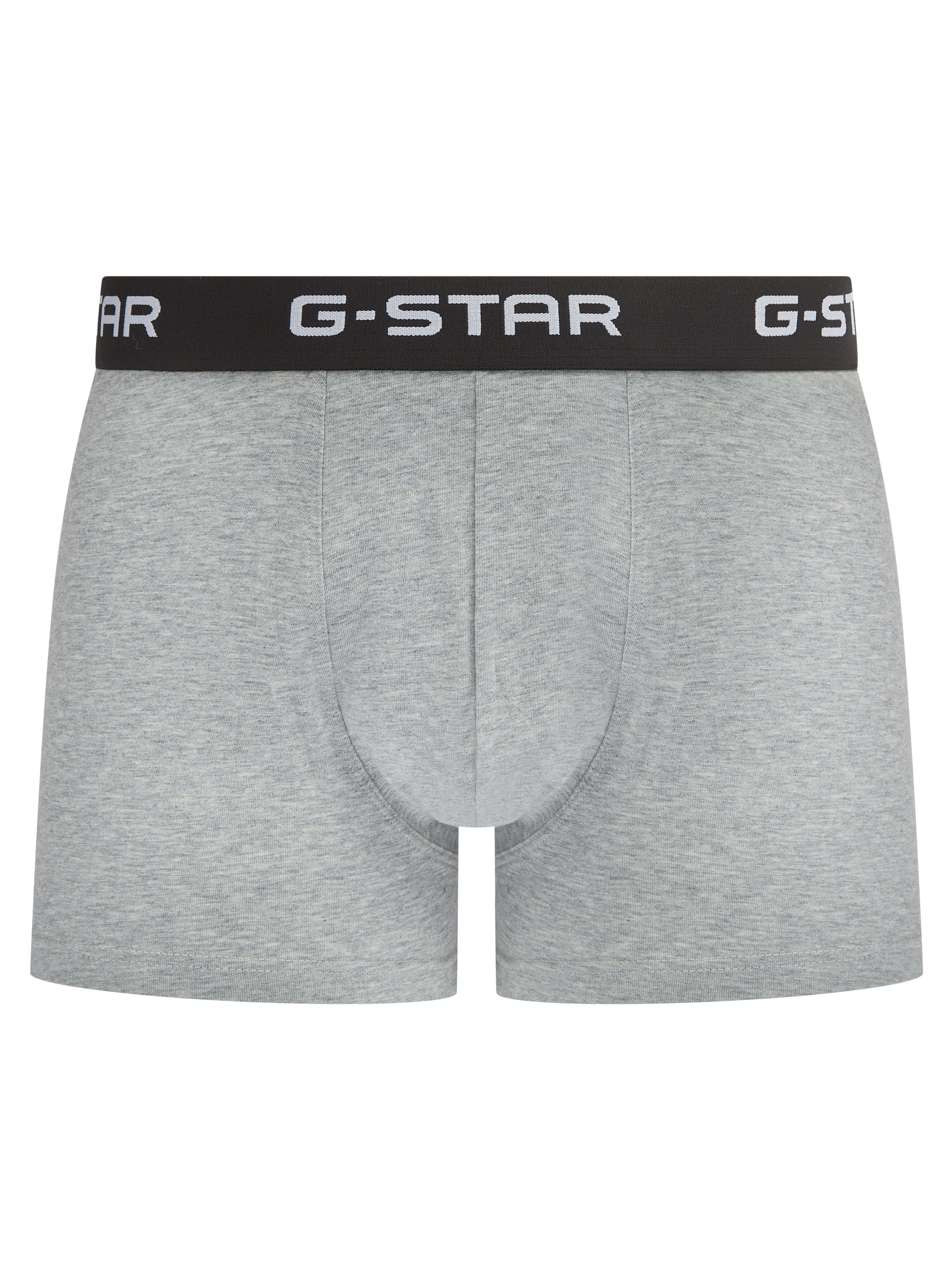 G-Star Men’s 5 Pack Cotton Stretch Trunks – Black, Navy, White & Grey