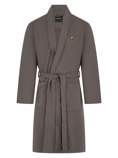 Lyle & Scott Matthew Fleece Dressing Gown – Granite Grey
