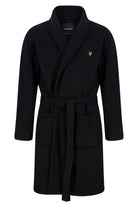Lyle & Scott Matthew Fleece Dressing Gown Black - Image 1