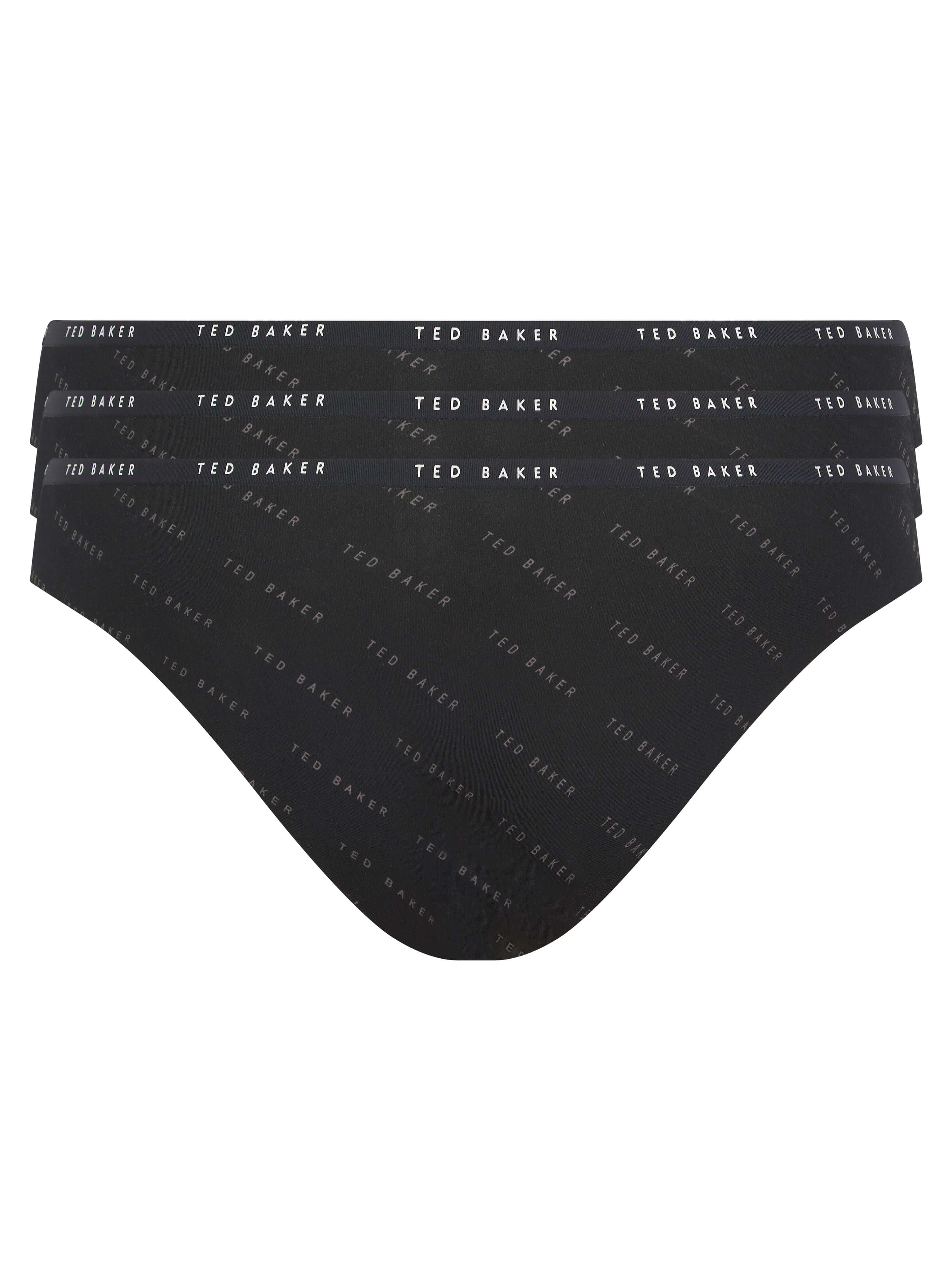 Ted Baker Mila Embossed Women Briefs – 3 Pack Black