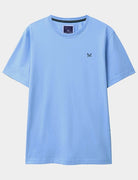 Crew Clothing Classic Crew Neck T-Shirt, 100% Cotton - Heritage Sky Blue