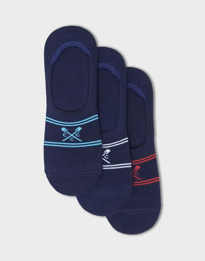 Crew Clothing 3 Pack Bamboo Secret Socks  - Navy