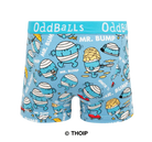 OddBalls Mr Bump – Mr Men Men’s Boxer Shorts - Cotton Stretch Trunks