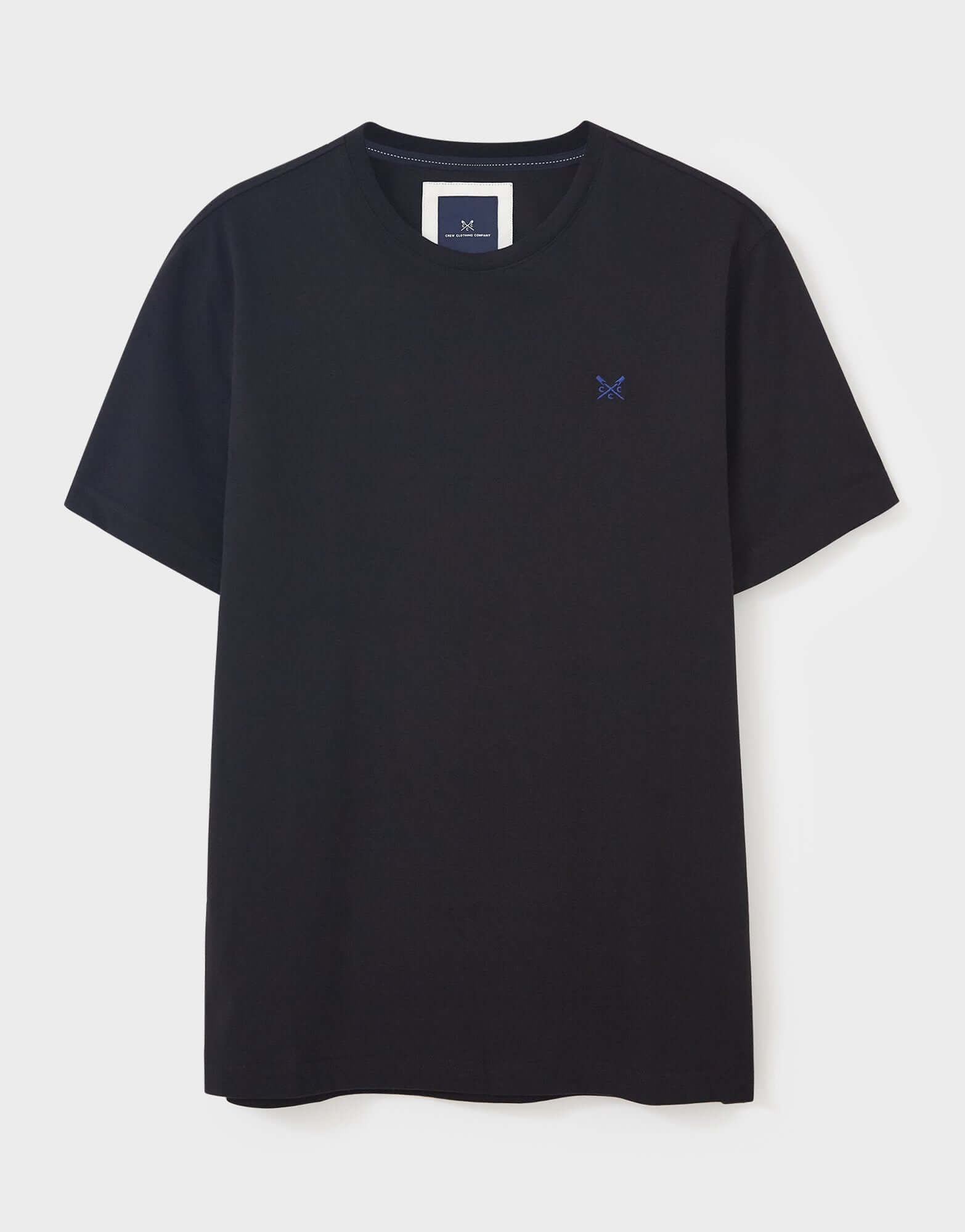 Crew Clothing Classic Crew Neck T-Shirt, 100% Cotton - Heritage Black