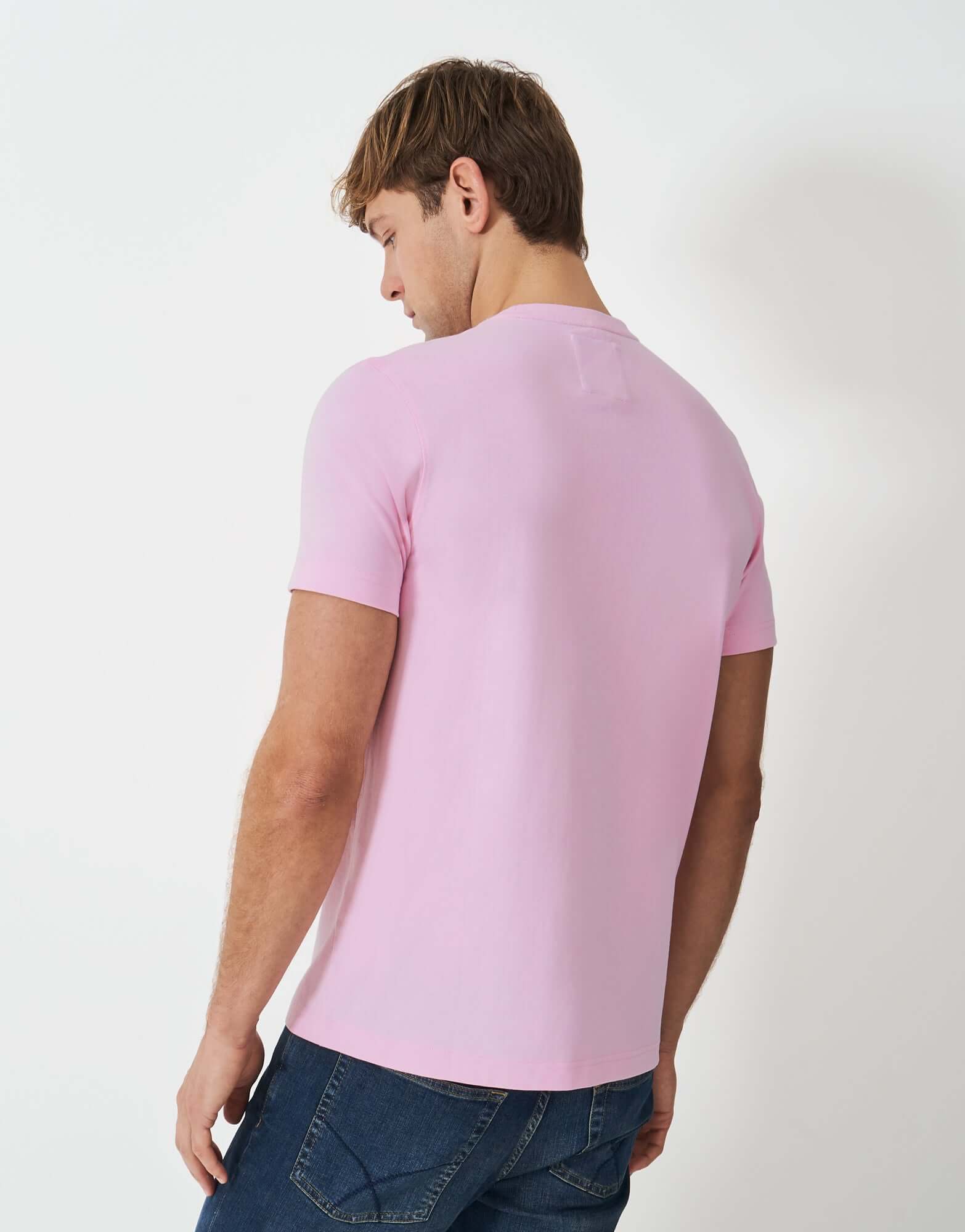 Crew Clothing Classic Crew Neck T-Shirt, 100% Cotton - Classic Pink