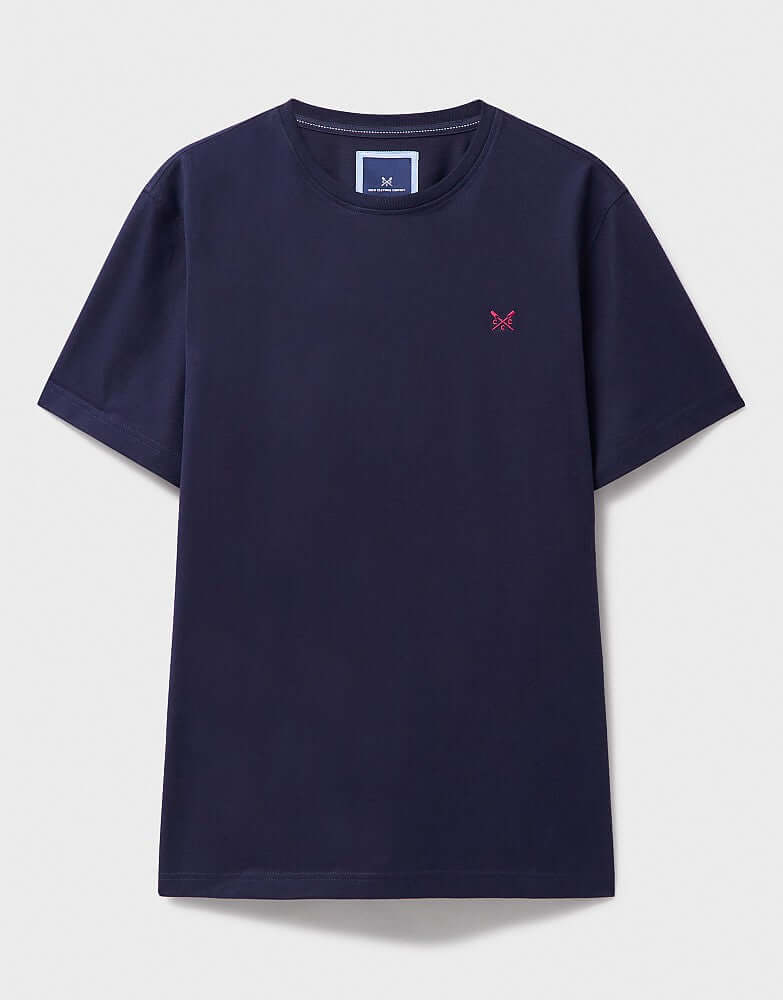 Crew Clothing Classic Crew Neck T-Shirt, 100% Cotton - Heritage Navy