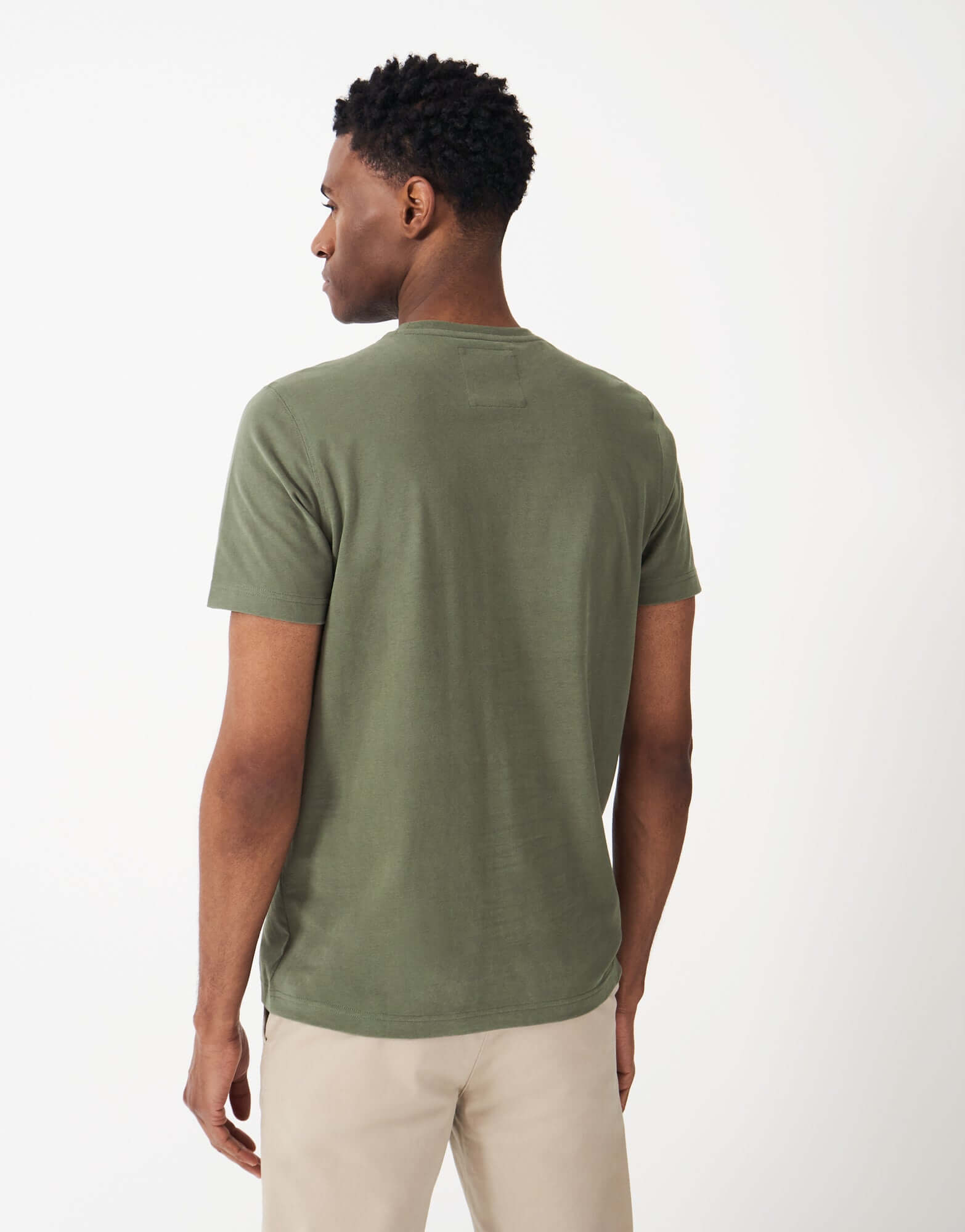 Crew Clothing Classic Crew Neck T-Shirt, 100% Cotton - Heritage Olive