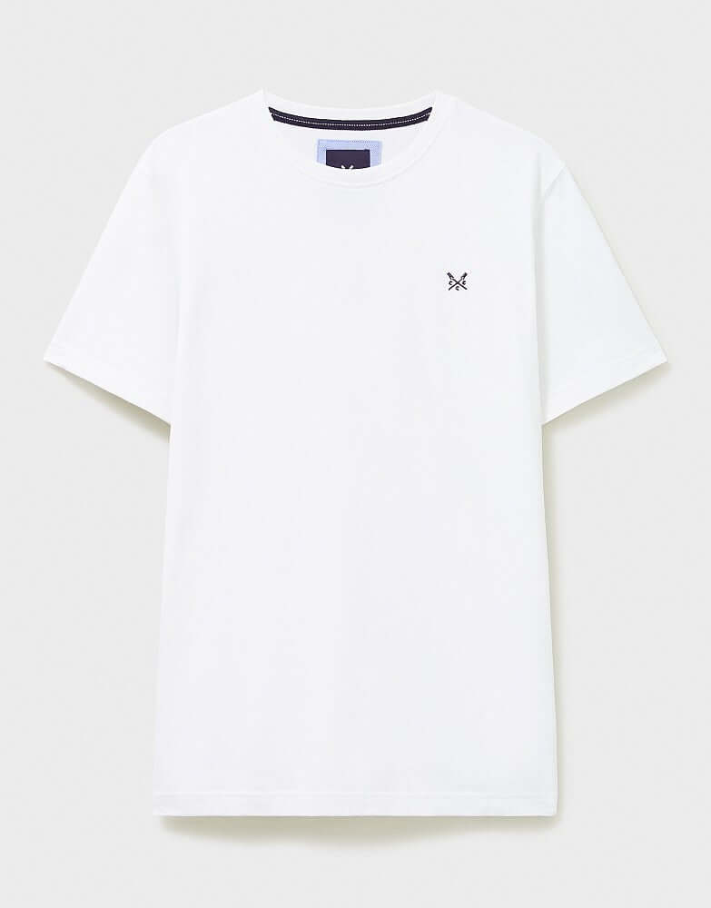 Crew Clothing Classic Crew Neck T-Shirt, 100% Cotton - Optic White