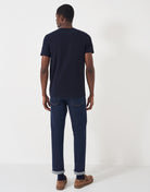 Crew Clothing Classic Crew Neck T-Shirt, 100% Cotton - Heritage Navy