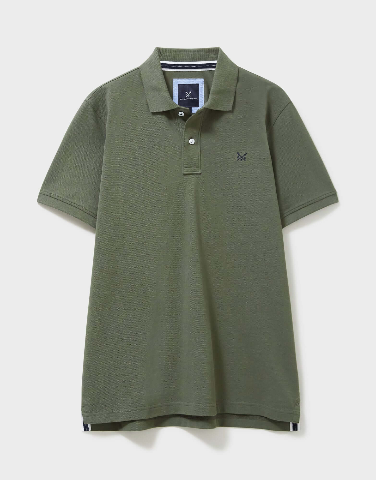Crew Clothing Men's Classic Pique Polo Shirt – Heritage Olive, 100% Cotton
