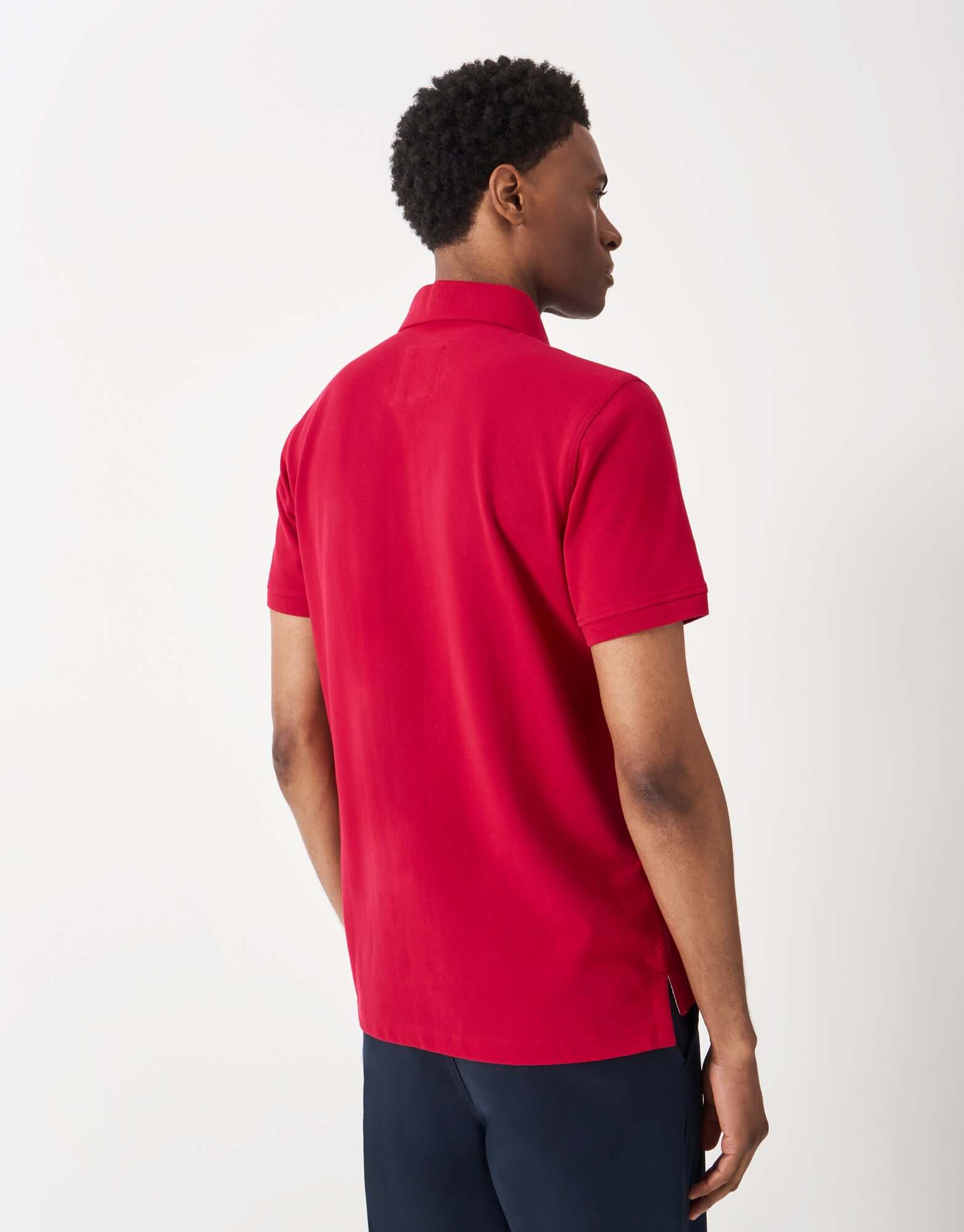 Crew Clothing Men's Classic Pique Polo Shirt – Heritage Red, 100% Cotton
