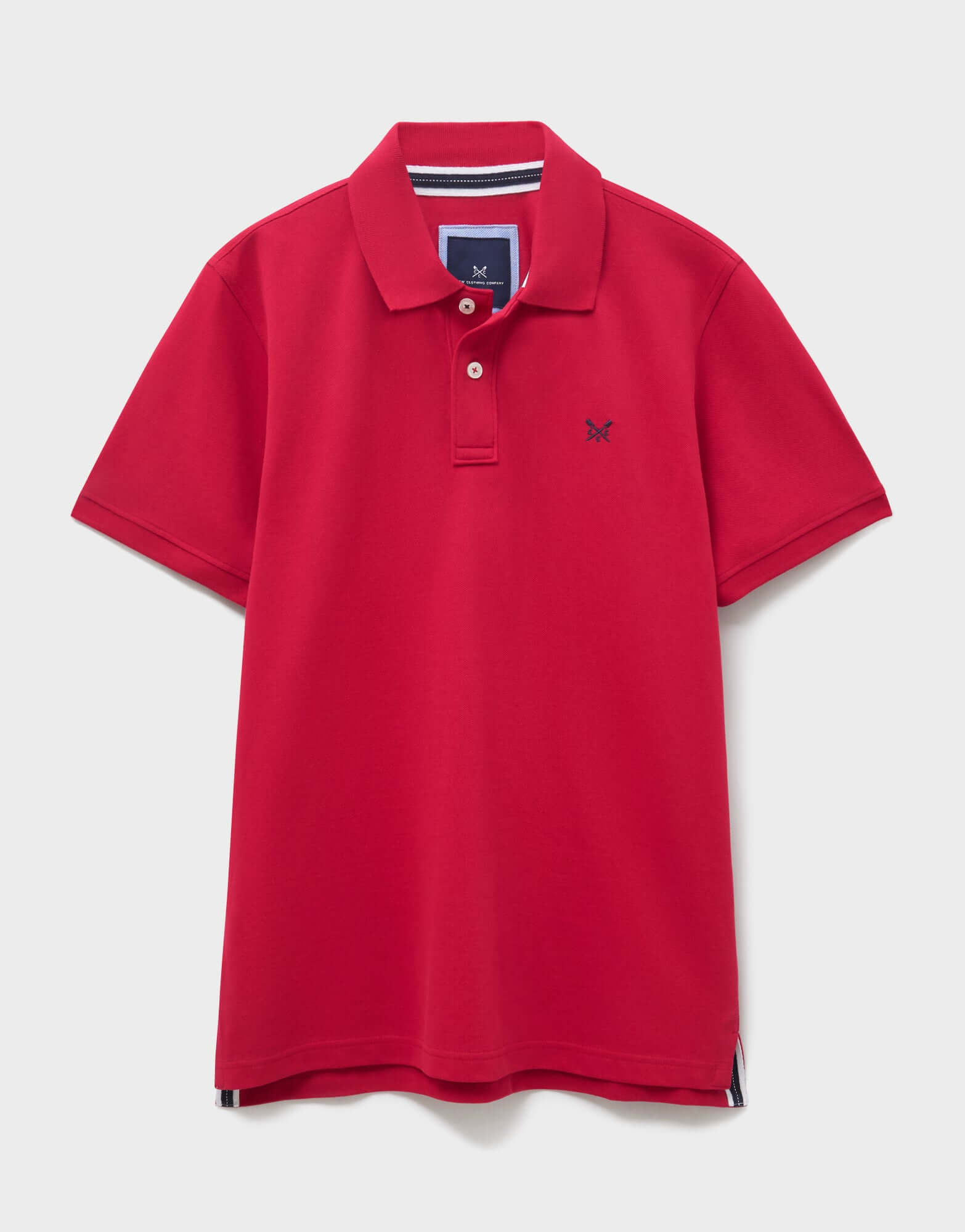 Crew Clothing Men's Classic Pique Polo Shirt – Heritage Red, 100% Cotton