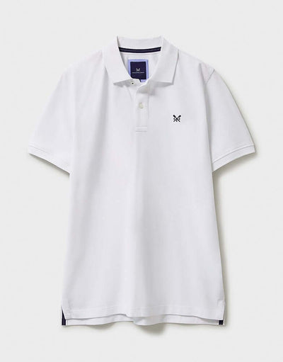 Crew Clothing Classic Pique Polo Shirt - Heritage White, 100% Cotton