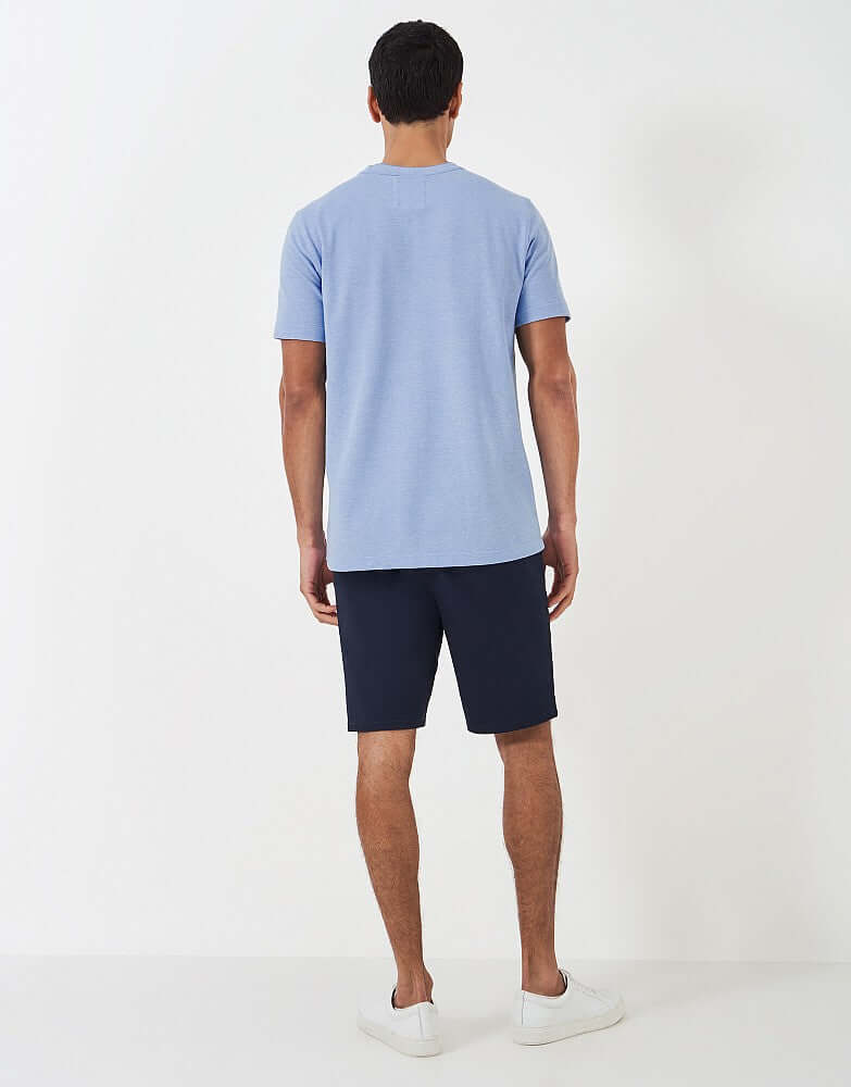 Crew Clothing Oxford Pique Short Sleeve T-Shirt - Heritage Sky White