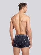 U.S. Polo Assn 3 Pack Cotton Stretch Trunks - Dark Sapphire, Navy, Blue