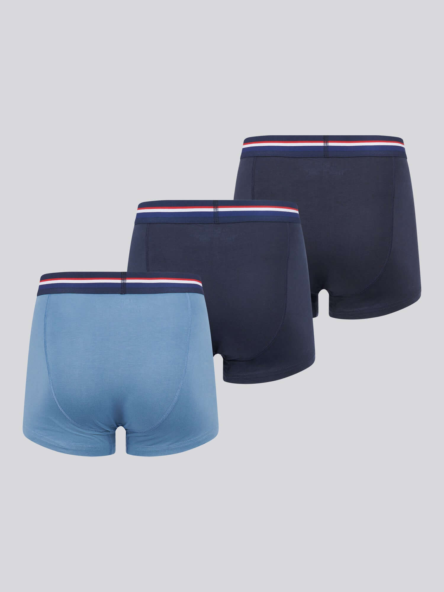 U.S. Polo Assn 3 Pack Cotton Stretch Trunks - Blues