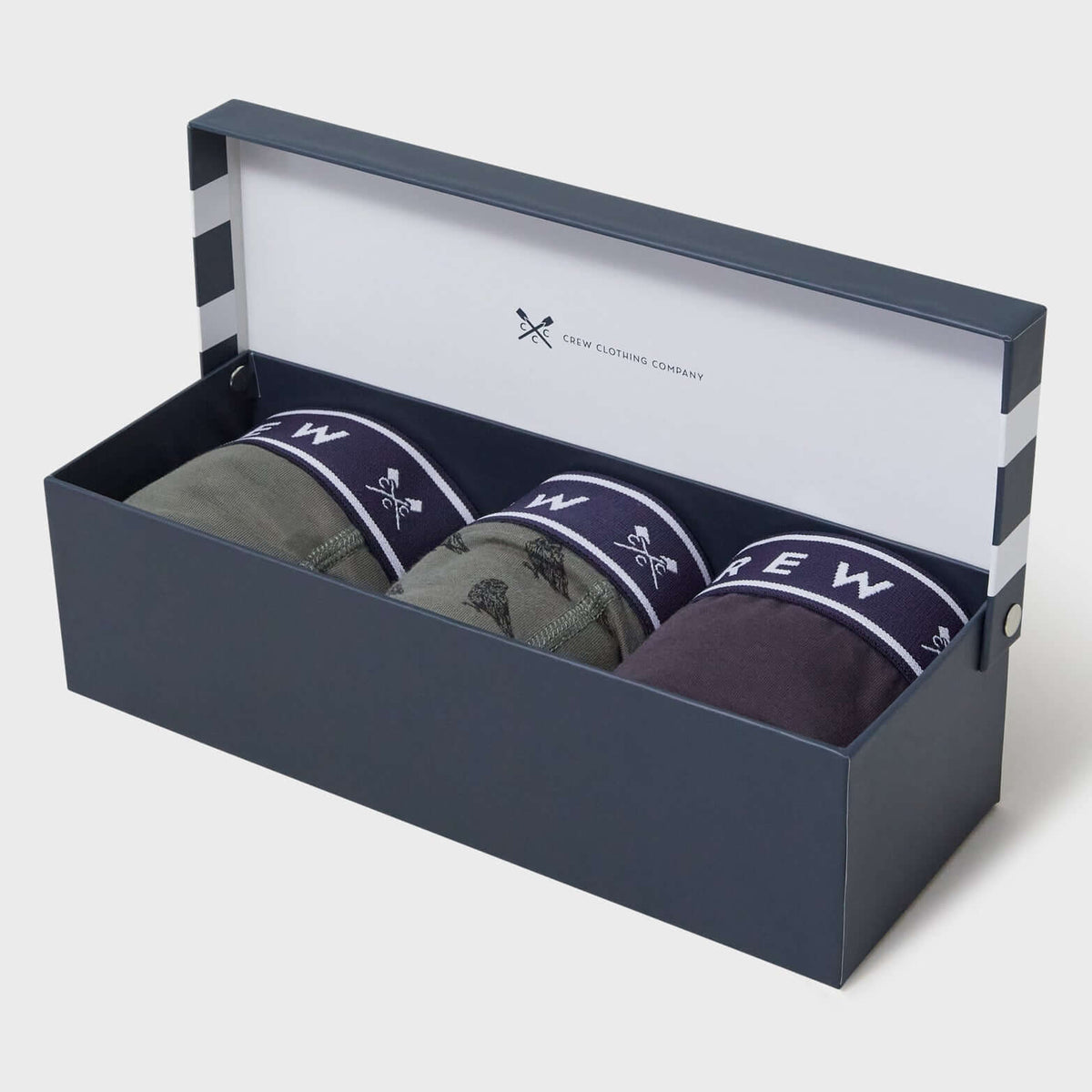 Crew Clothing 3 Pack Jersey Boxer - Owl Gift Box | Trunks and Boxers