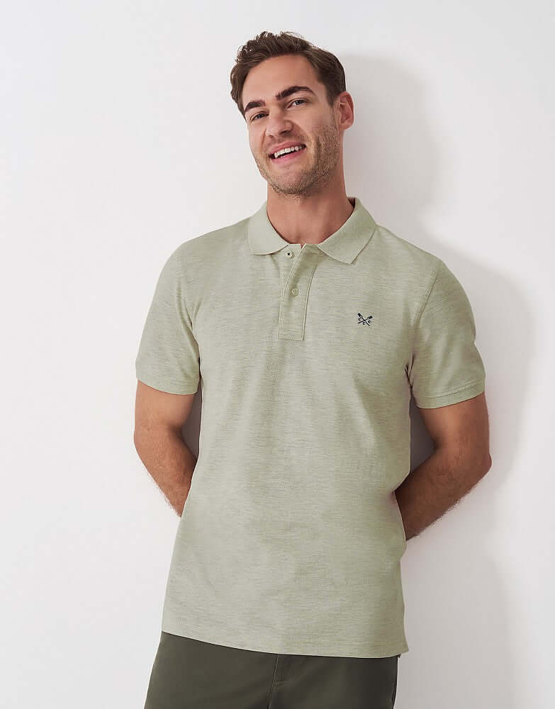 Crew Clothing Classic Pique Polo Shirt - Rainyday Marl