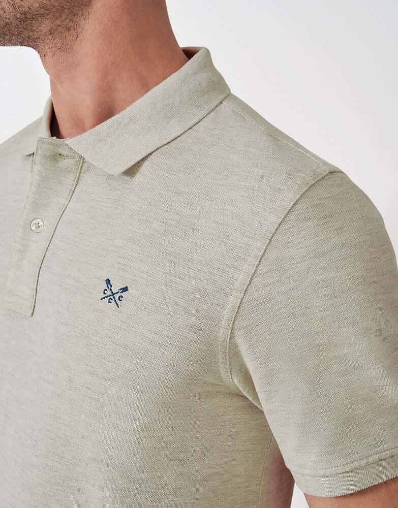Crew Clothing Classic Pique Polo Shirt - Rainyday Marl