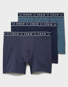 Crew Clothing men's 3 pack jersey boxers - Navy Print