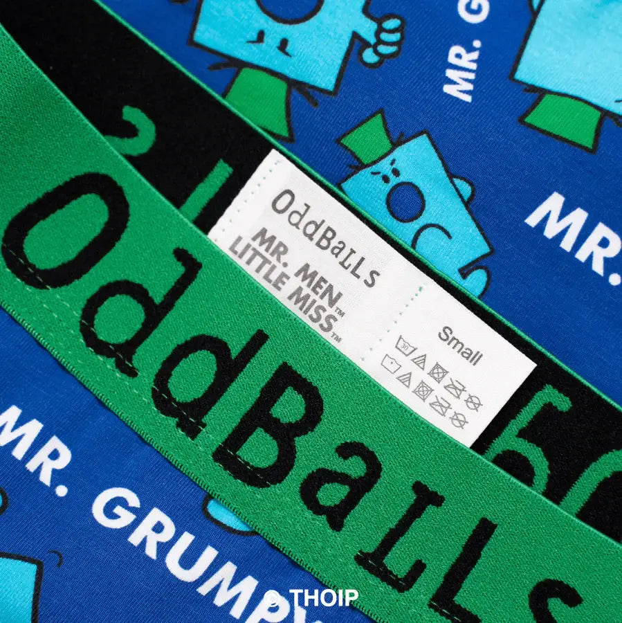 Oddballs Mr Grumpy - Mr Men Boxer Shorts - Cotton Stretch Trunks