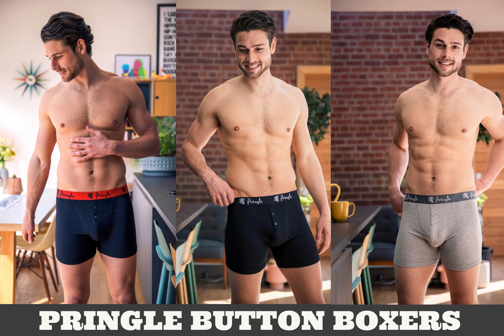 Pringle William Button Boxers - Cotton Stretch