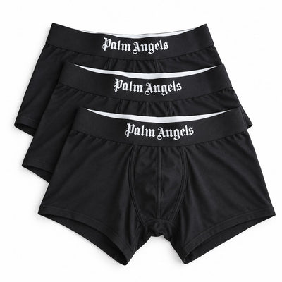 Palm Angels Men's Premium Cotton Stretch 3 Pack Trunks
