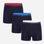 Nicce Men's 3 Pack Cotton Stretch Dendell Boxers - Black-Coloured waistbands
