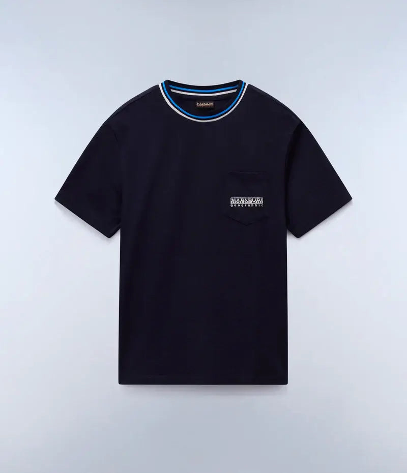 Napapijri Murlo T-Shirt Dark Blue – Relaxed Fit, 100% Cotton
