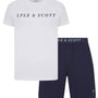 Lyle & Scott Oakley Shorts Lounge Set  - Bright White / Peacoat