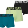Calvin Klein Underwear 3 Pack Intense Power Cotton Boxers -  Black / Blue / Light Green