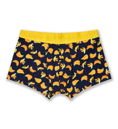 Happy Socks Banana Boxer Shorts – 1 Pack (Yellow) Cotton Stretch Underwear