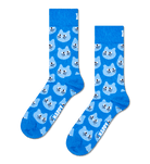 Happy Socks Cat Face Socks Blue P006115