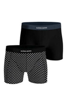 Bjorn Borg 2-Pack Premium Organic Cotton Stretch Men's Boxers - Black/Black Print