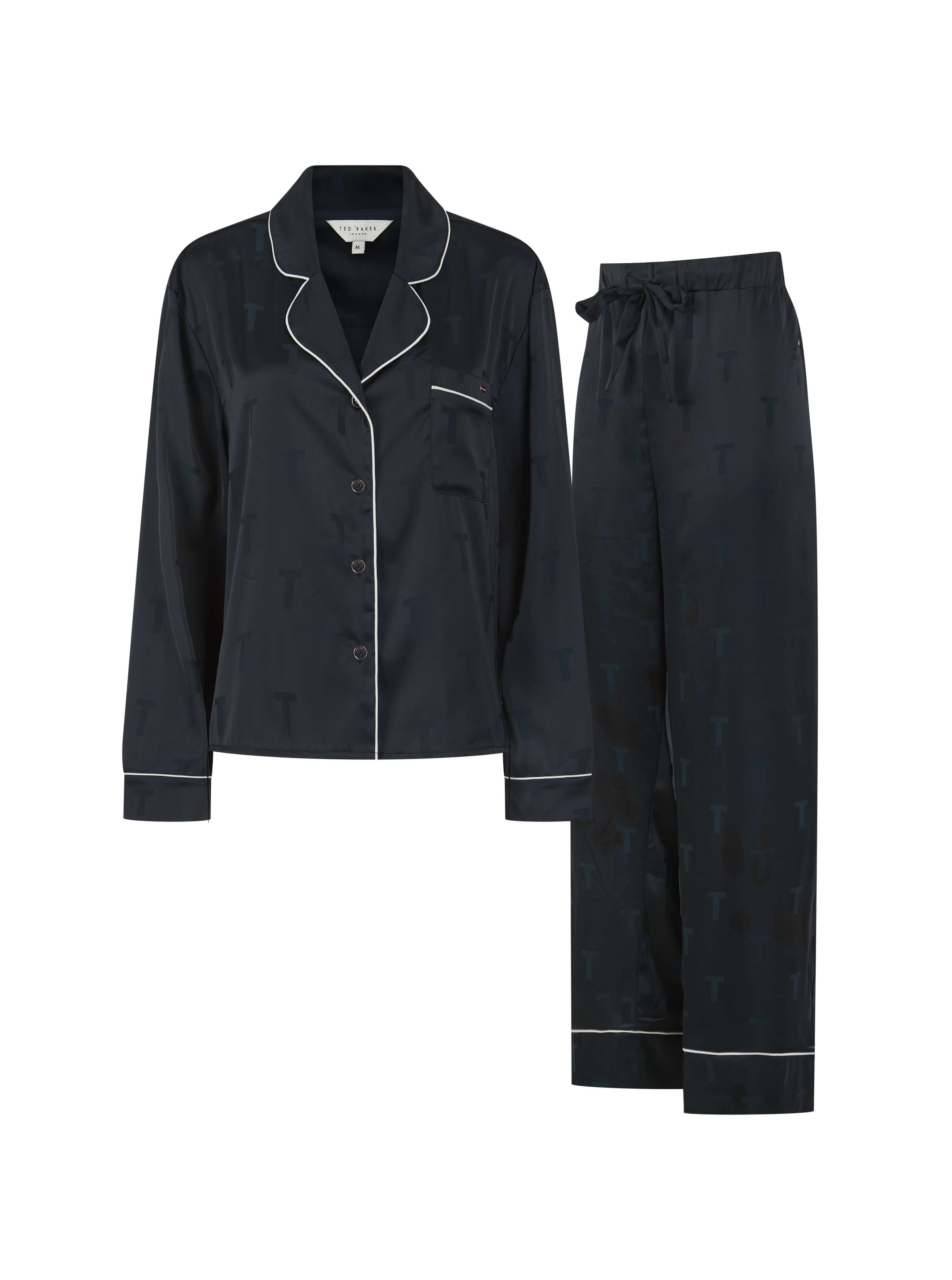 Ted Baker Peggy Satin Traditional Women’s Pyjama Set – After Midnight